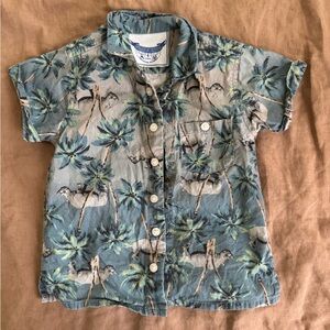 Little Wings Rhino Button-Up sz 4T